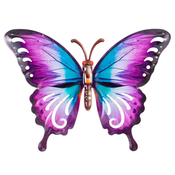 Wanddeko Metall 27cm Butterfly CELESTINA