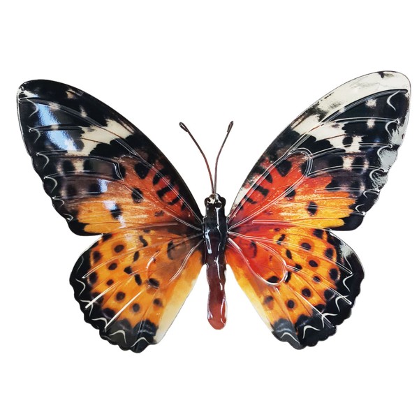 Wanddeko Metall 35cm Butterfly PAINTED LADY