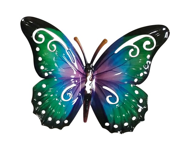 Wanddeko Metall 17cm Mini Butterfly GRADIANT